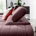 Coltar extensibil stanga 3 locuri ELTAP, LT-24LO, Grayson, 278x205x92 cm, lemn/poliester, roz