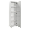 Dulap multifunctional Chad, Pakoworld, 45x32x169 cm, PAL melaminat, alb lucios