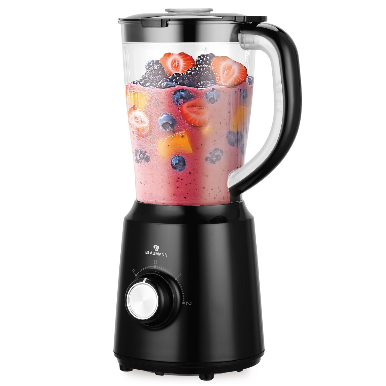 Blender de masa Blaumann, Black Silver, 500W, 1.5 L, plastic/inox, negru/transparent - view 5