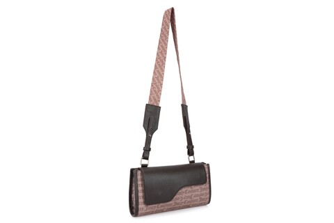 Geanta juicy couture 342, 28x6x15 cm, piele ecologica, maro