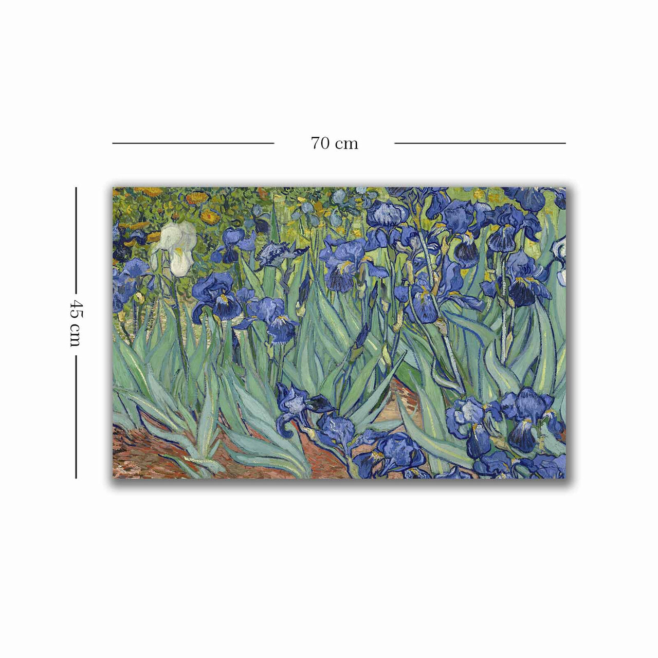 Tablou decorativ, 4570VANGOGH035, Canvas, Lemn, Multicolor