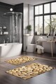Set covorase de baie, Cartwright, CT-5263, Poliester, Multicolor