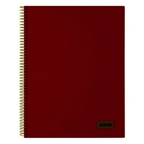Caiet cu inele, safta, 542038064, a4, 120 foi, rosu