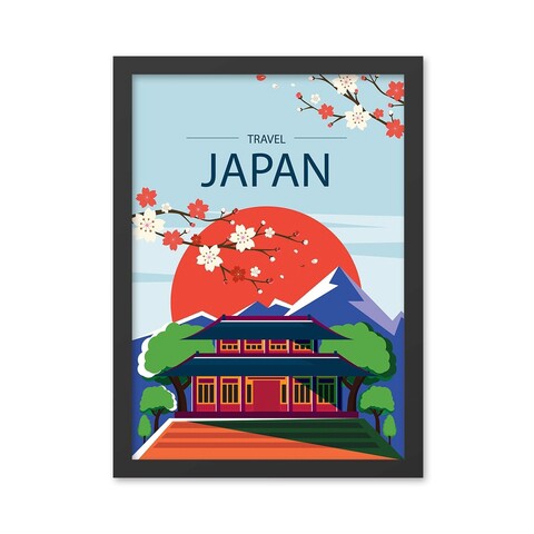 Tablou decorativ, Japan (35 x 45), MDF , Polistiren, Multicolor
