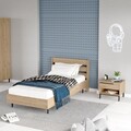 Set dormitor pentru copii, Locelso, ON22-S, Stejar