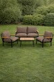 Set mobilier de gradina, Hanah Home, Alya Sehpa, Bej
