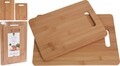 Set 2 tocatoare Bamboo, 28x20x1 cm/33x23.7x1 cm, bambus