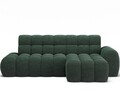 Coltar extensibil stanga 3 locuri ELTAP, Ceedro, 283x165x98 cm, lemn/poliester, verde inchis