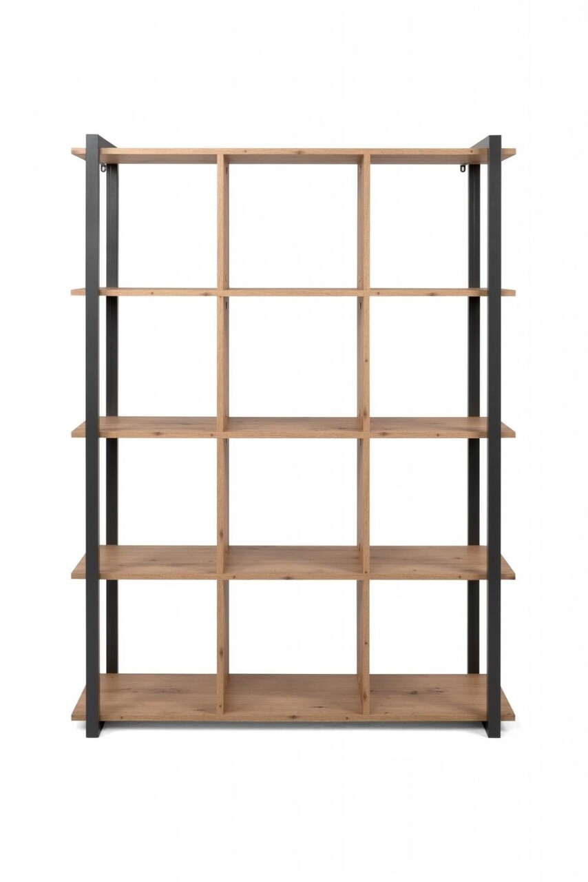 Biblioteca, Finori, Denver 31, 107 X145 X 39 Cm, PAL/MDF, Stejar/antracit