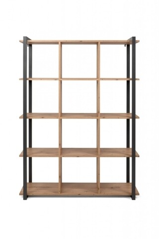 Biblioteca, Finori, Denver 31, 107 x145 x 39 cm, PAL/MDF, stejar/antracit