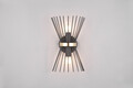 Aplica de perete Rod, RL, 21x13x31 cm, 40W, 2x E14, metal, negru/auriu