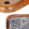 Platou decorativ / decoratiune pentru centrul mesei Ethnic, Gift Decor, 38 x 15 cm, lemn/poliuretan