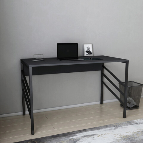 Birou, retricy, josephine, 120x60x74.8 cm, pal, negru / antracit