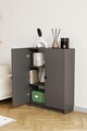 Corp biblioteca, Hanah Home, Bili3 Shelf 2 Lid, 80x105x28 cm, Antracit