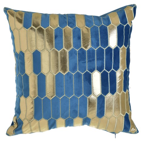 Poza Perna decorativa Blue Golden, InArt, 45x45 cm, catifea