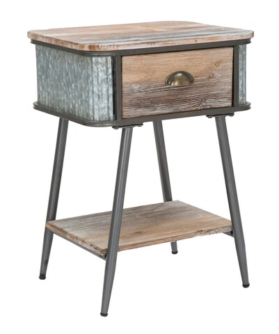 Noptiera bronxs, mauro ferretti, 47.5x36.5x63.5 cm, fier, negru/gri