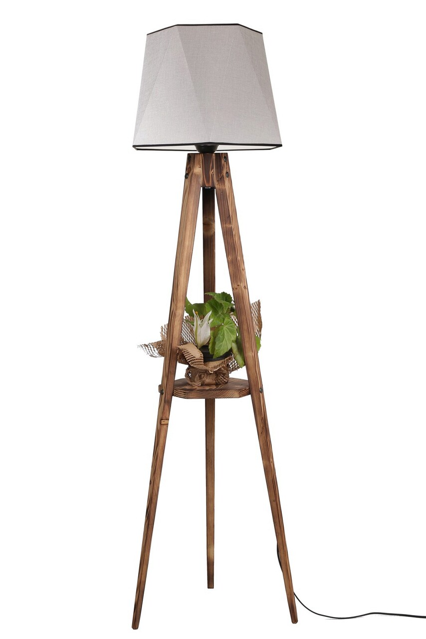 Lampadar, Luin, 534LUN3268, Lemn, Gri