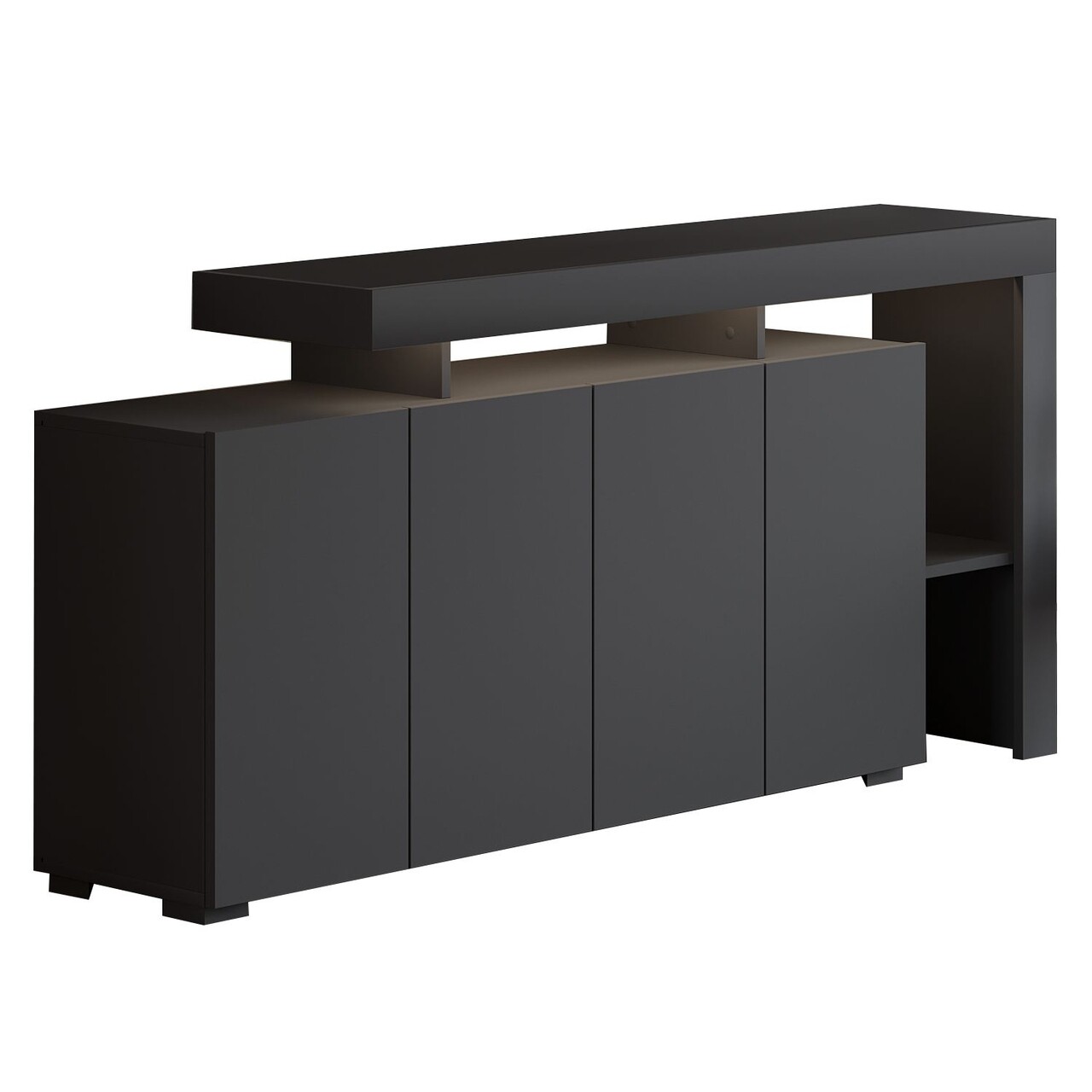 Consola, Hanah Home, Beliz, 170x80x35 cm, Antracit - view 6
