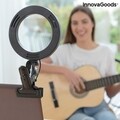 Lampa circulara pentru selfie LED, InnovaGoods Lumahoop, 26 cm, USB