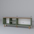 Comoda TV, Miwood, Bohemian 1600-142, Verde