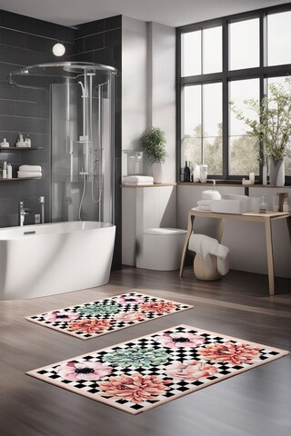 Set covorase de baie, Cartwright, CT-5297, Poliester, Multicolor