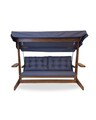 Balansoar de gradina 3 locuri, Swingo, Viva 2400, 237x100x175 cm, Cadru: 100% MID, Antracit