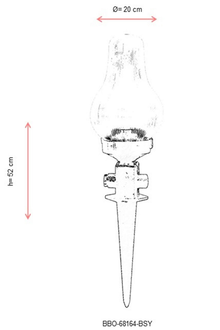 Lampa de exterior, Avonni, 685AVN1161, Plastic ABS, Negru