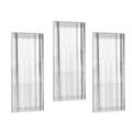 Set de oglinzi decorative, Siam, Mini Buhem, MDF , Transparent