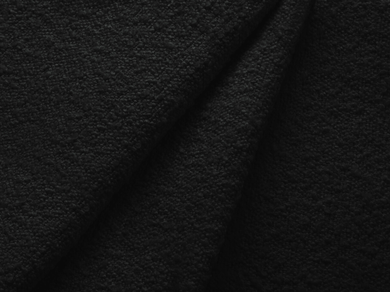 Coltar stanga 3 locuri, Kate, Micadoni, 285x176x76 cm, tesatura boucle, negru - 1 | YEO