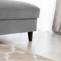 Coltar extensibil dreapta 4 locuri ELTAP, Foble, 267x196x100 cm, lemn/poliester, gri deschis