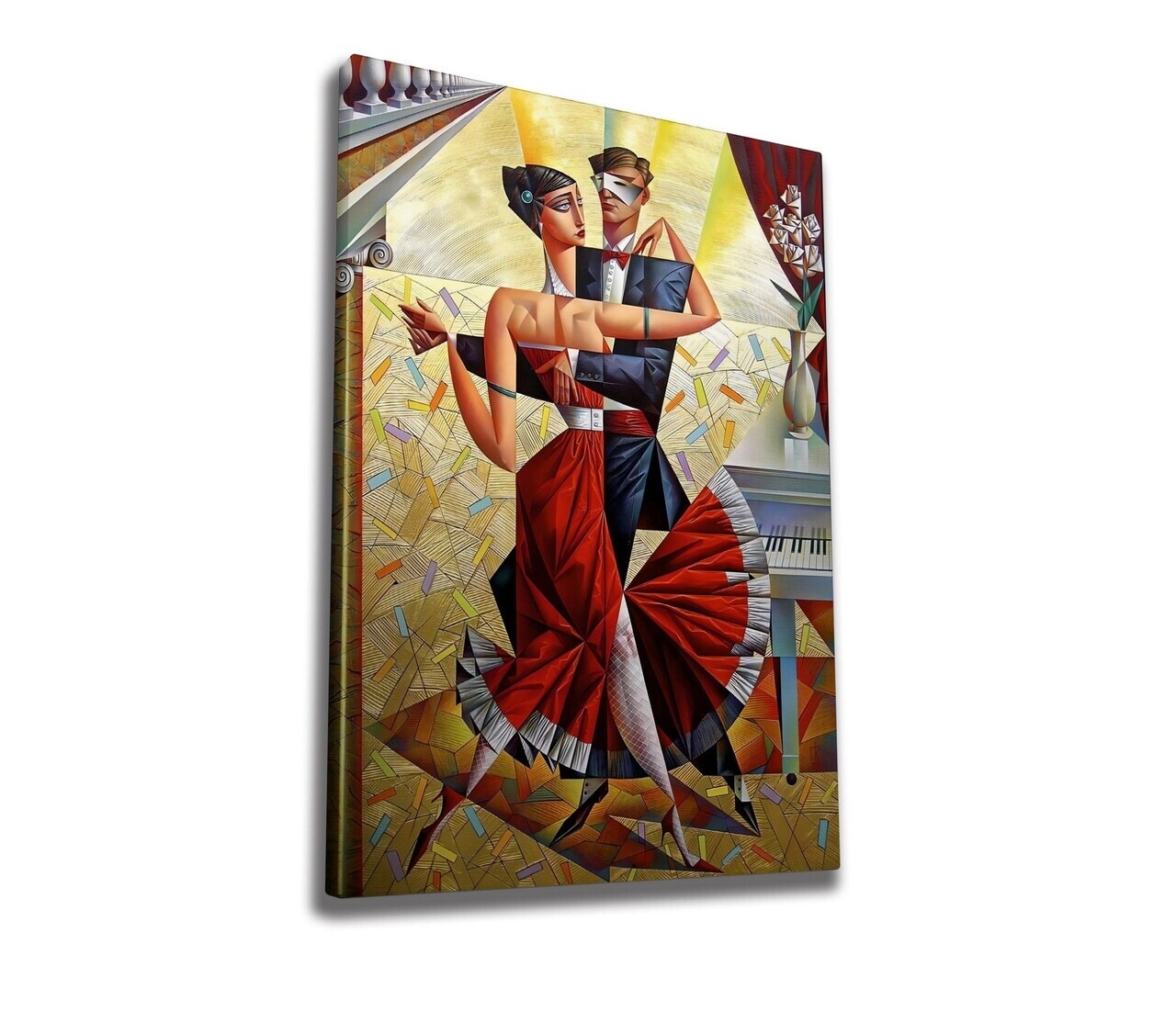 Tablou decorativ, WY316 (50 x 70), Amestec bumbac, Canvas imprimat, Multicolor — imaginea 4