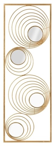 Decoratiune de perete, rays, mauro ferretti, 32x90 cm, fier
