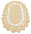 Covor, Ptn 04 Natural White , 100% POLIPROPILEN/IUTA/BUMBAC RECICLAT, Crem