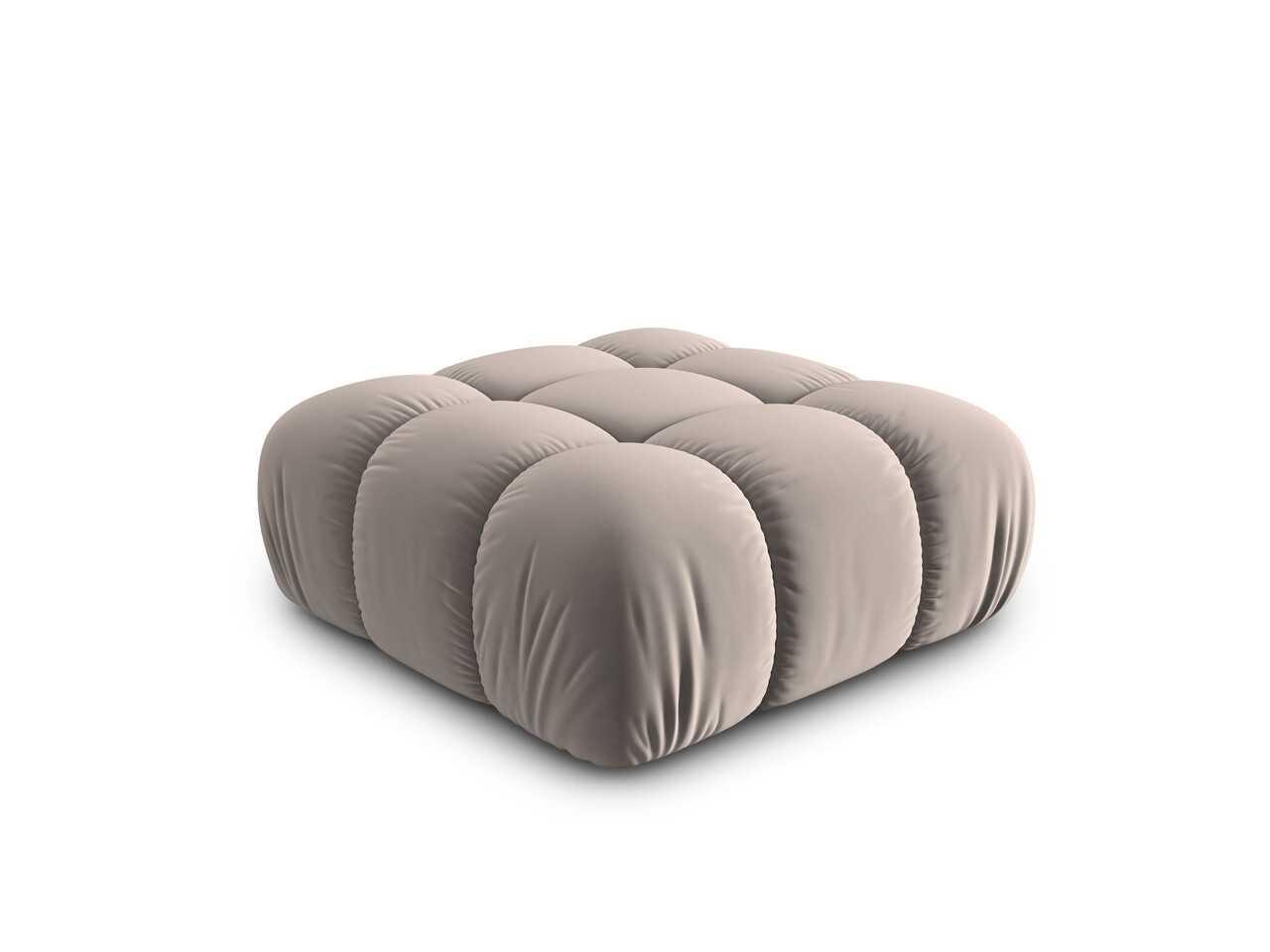 Taburet, Bellis, Micadoni Home, BL, 94x94x43 cm, catifea, bej - view 2