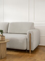 Canapea extensibila 3 locuri, ELTAP, SO-ARC-OA-03JAF, Arcadova, 244x97x97 cm, lemn/poliester, gri/stejar
