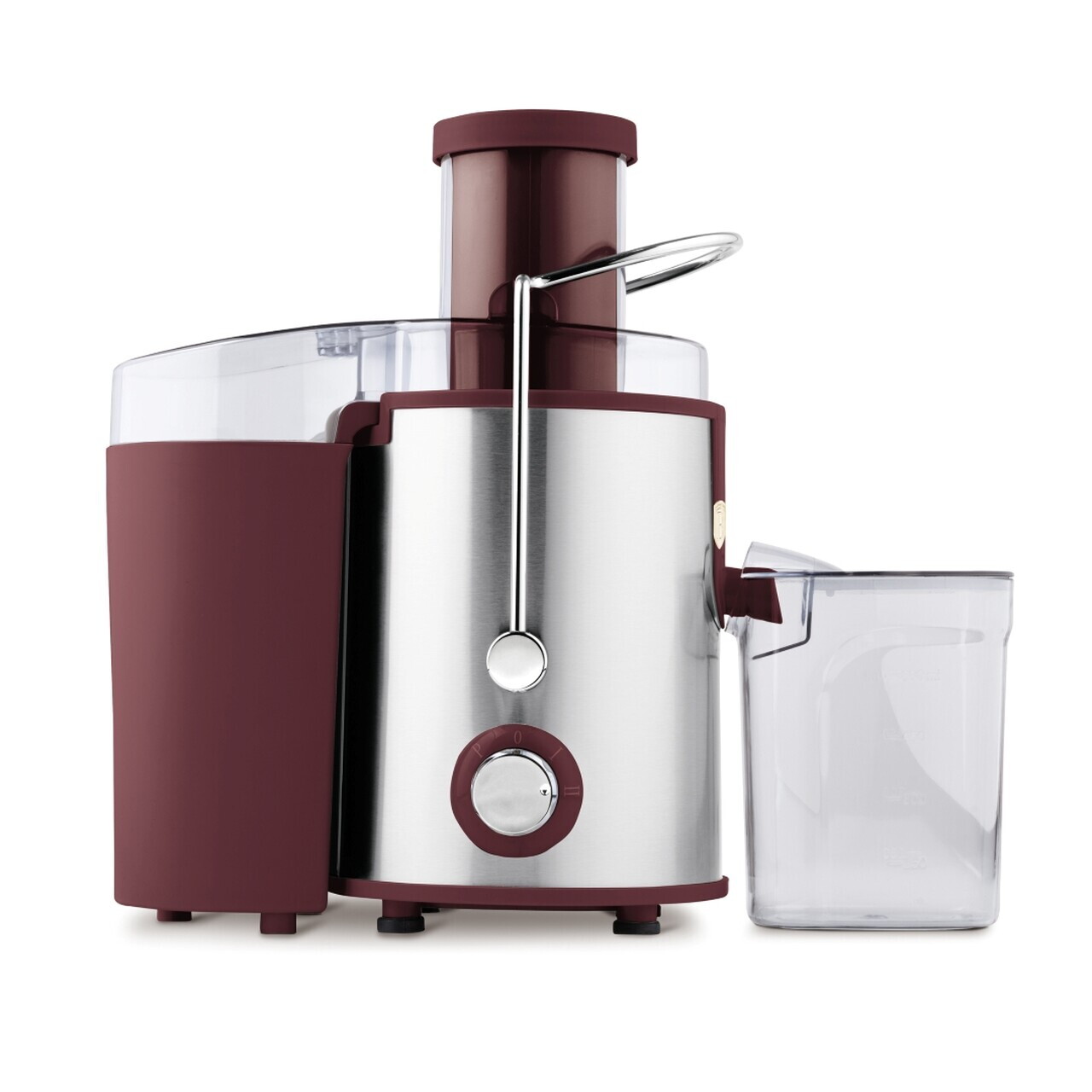 Storcator de fructe Berlinger Haus, Leonardo, 500W, 600 ml, inox, visiniu mat/argintiu - imagine 5