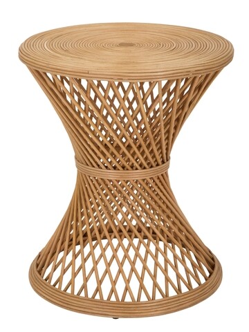Masuta de cafea Style, Mauro Ferretti, Ø 48×56 cm, ratan, natural 48x56
