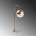 Lampa de masa, Horn - 12201, Fulgor, 18 x 25 x 53 cm, 1 x E14, 40W, auriu