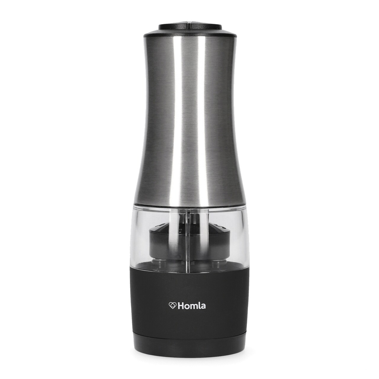 Rasnita pentru sare/piper Disas, Homla, 18 cm, inox/plastic, argintiu/transparent - imagine 6