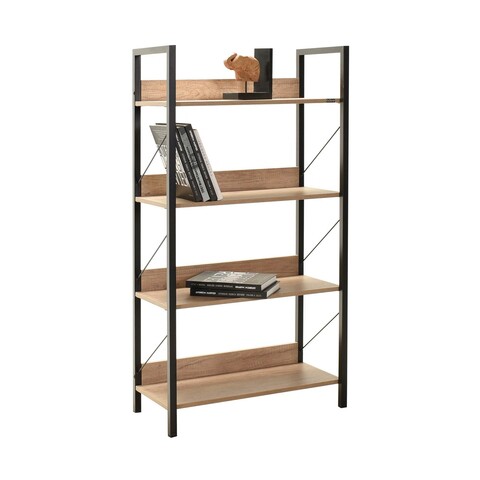 Corp biblioteca, Adore, KTP-840-TT-1, 73x136x35 cm, PAL, Nuc / Negru 73x136x35