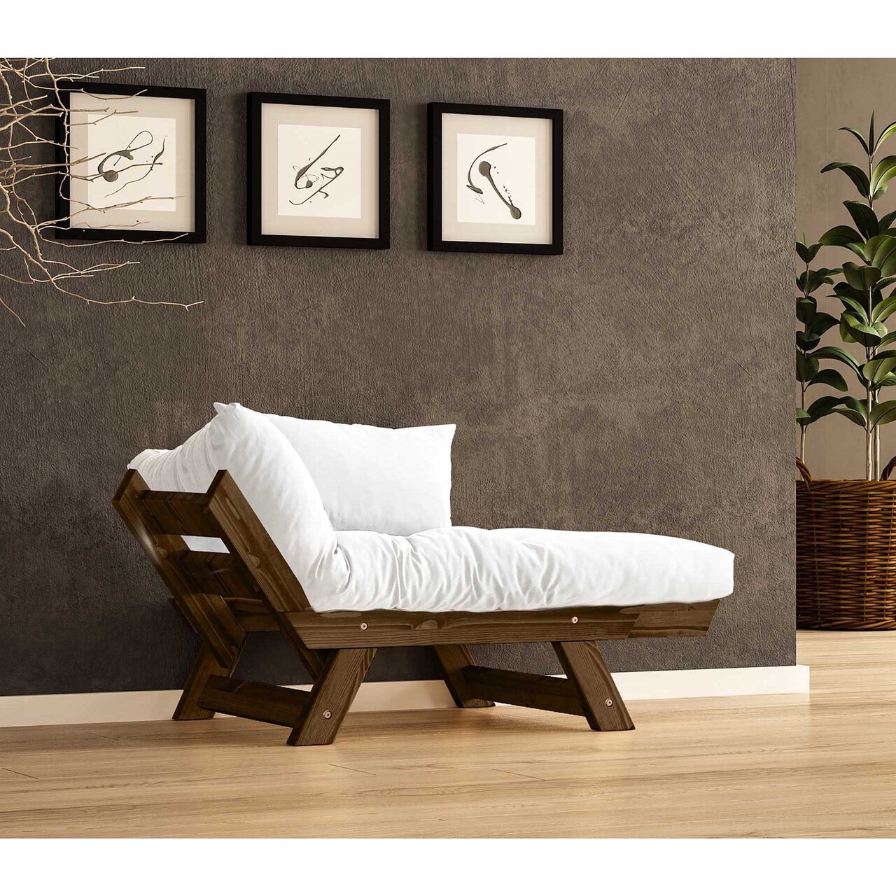 Fotoliu de gradina, Hanah Home, CPT8131-140, Nuc/Alb - view 2