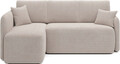 Coltar extensibil stanga 3 locuri ELTAP, Hadson, 206x150x89 cm, lemn/poliester, bej deschis