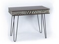 Birou Mingitav Illia No.5, 96 x 51 x 75 cm, PAL/metal, walnut/negru