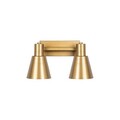Aplica de perete, Fulgor, 942FLG2195, Metal, Auriu