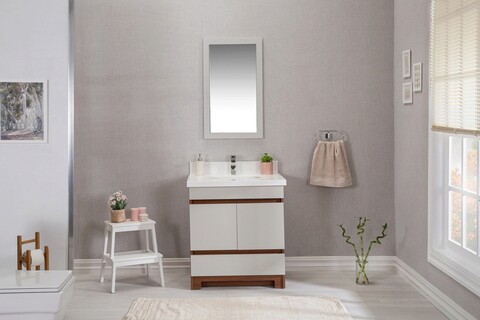Set mobilier de baie (2 piese), Jussara, Echo 30, Crem Jussara