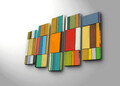 Set 5 tablouri decorative, 5PATK-218, Canvas, 19 x 70 cm, Multicolor