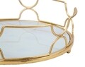Tava pentru servire Glamy Circle, Mauro Ferretti, Ø 28X8.5 cm, fier, auriu