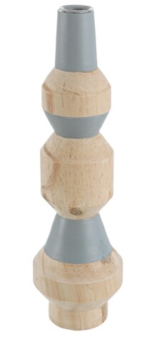 Suport pentru lumanare, Bizzotto, Light Blue Large, 9.2 x 32 cm, lemn, bleu 9.2