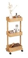 Organizator baie, Wenko, Allegre, 18.5 x 71.5 x 32 cm, bambus/ratan, natur