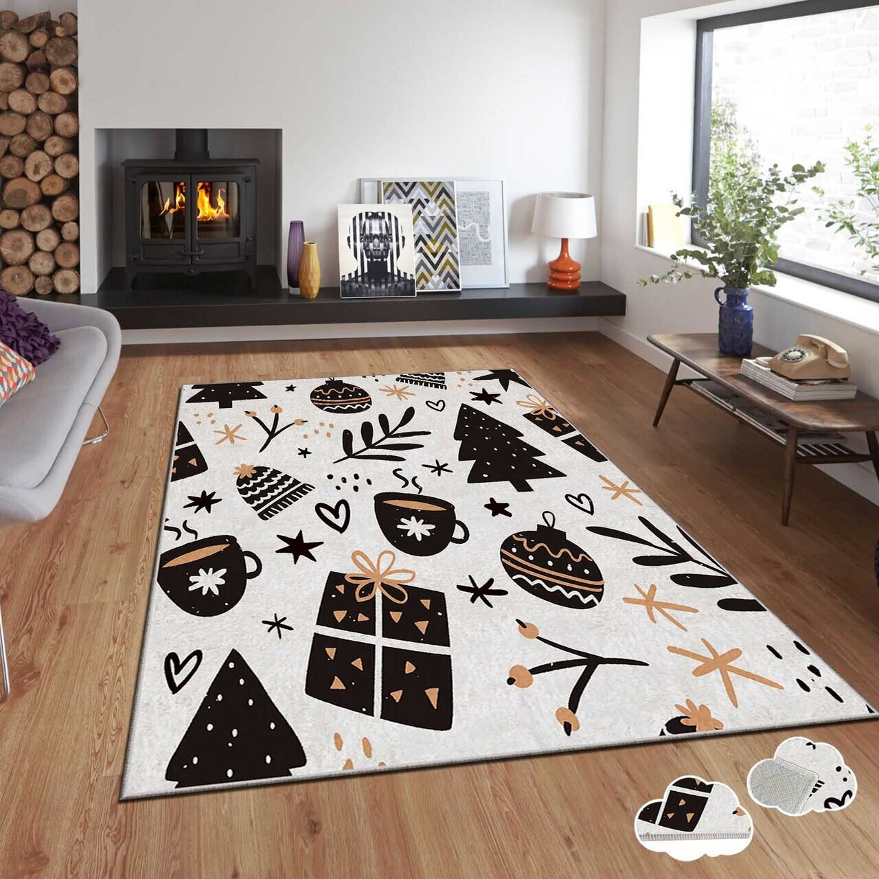 Covor Asr 100x140 cm Poliester Multicolor